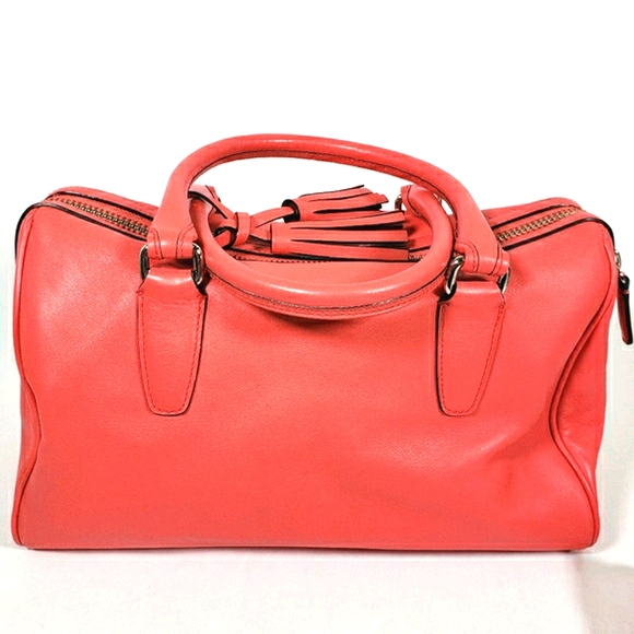 Coach Coral Bowler Hand Bag With Dust Bag - Picture 8 of 16